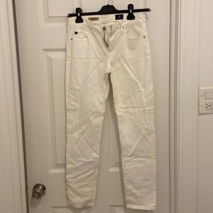 Anthropologie high rise white jeans